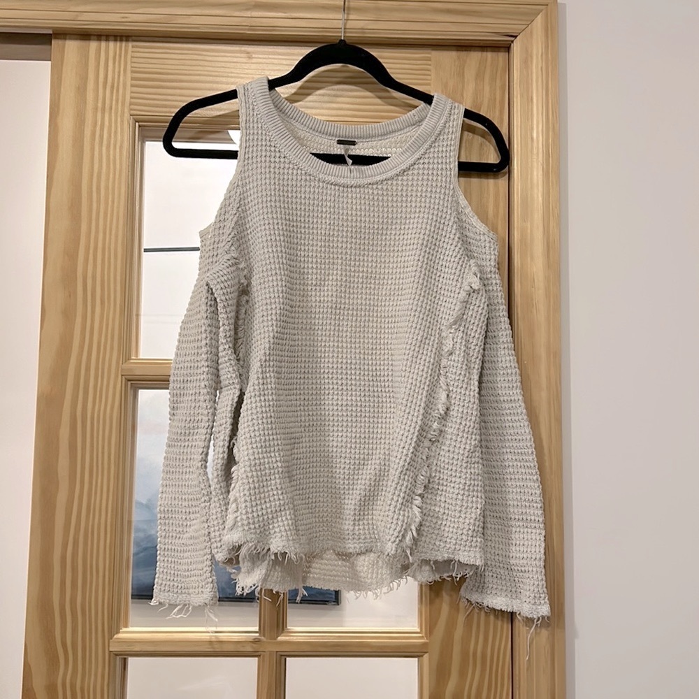 Free People Cold Shoulder Sweater